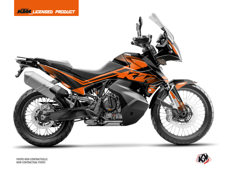 KTM 790 Adventure Street Bike Raster Graphic Kit Black Orange