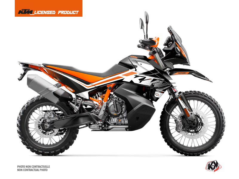 Kit Déco Moto Raster KTM 790 Adventure R Noir Blanc