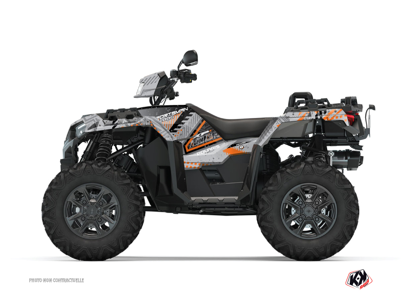Polaris 1000 Sportsman XP S Forest ATV Redrock Graphic Kit Grey Orange