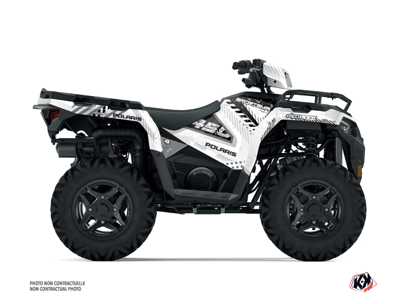Polaris 450 Sportsman ATV Redrock Graphic Kit White