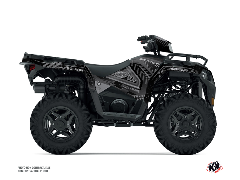 Polaris 570 Sportsman ATV Redrock Graphic Kit Black