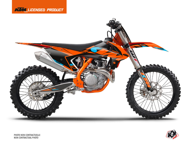 KTM 250 SXF Dirt Bike Reflex Graphic Kit Orange