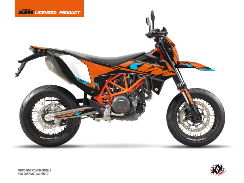 KTM 690 SMC R Street Bike Reflex Graphic Kit Orange