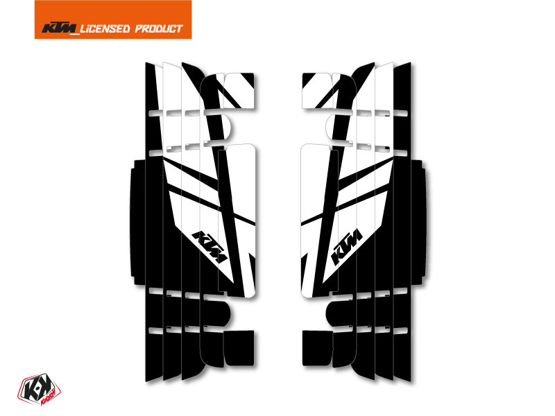 Kit Deco Radiator guards Reflex KTM EXC-EXCF 2017 White