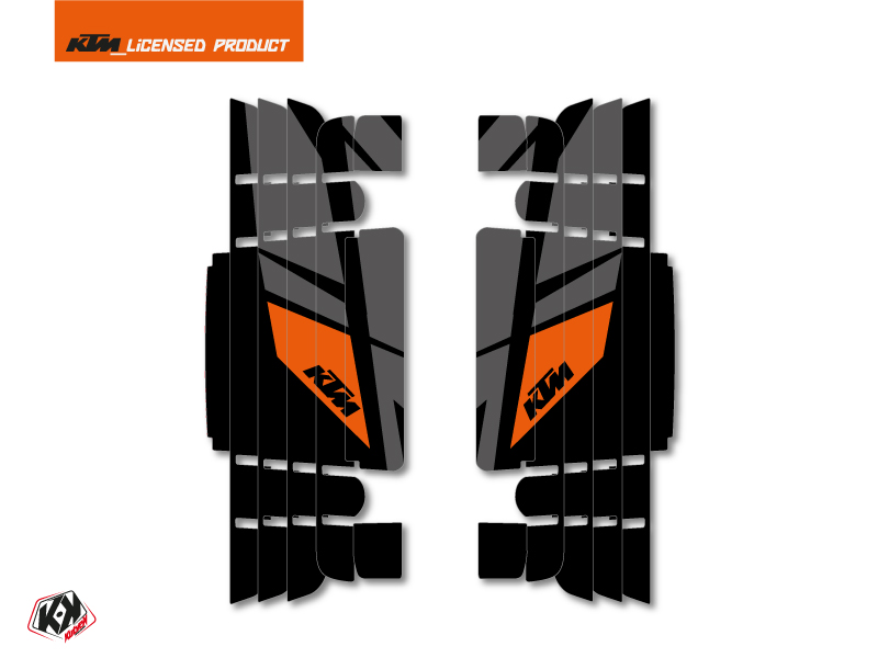 Kit Deco Radiator guards Reflex KTM EXC-EXCF 2017 Black