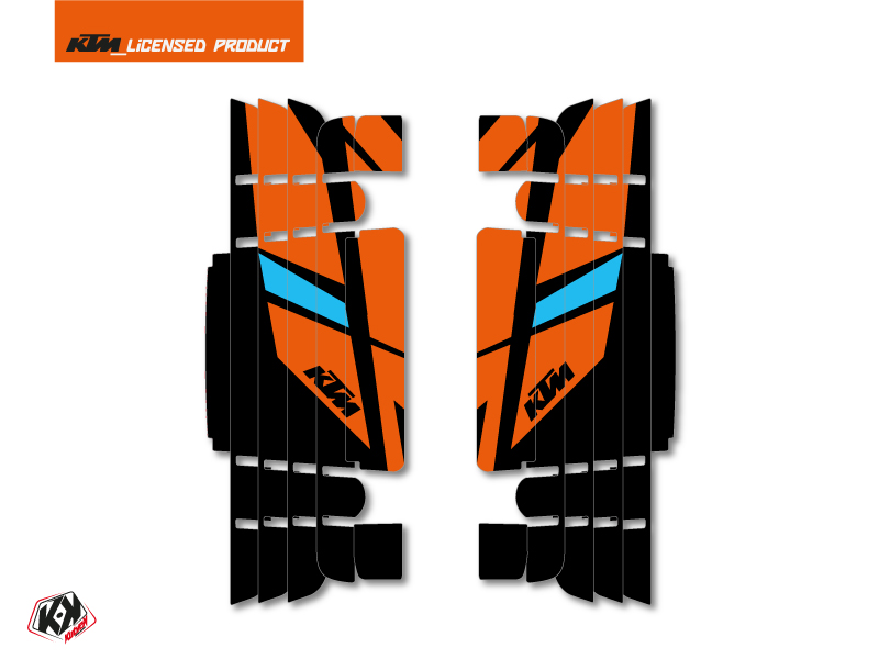 Kit Deco Radiator guards Reflex KTM EXC-EXCF 2017 Orange