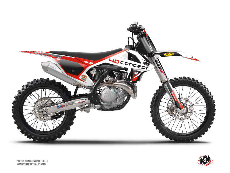 KTM 250 SXF Dirt Bike Replica BOS Graphic Kit