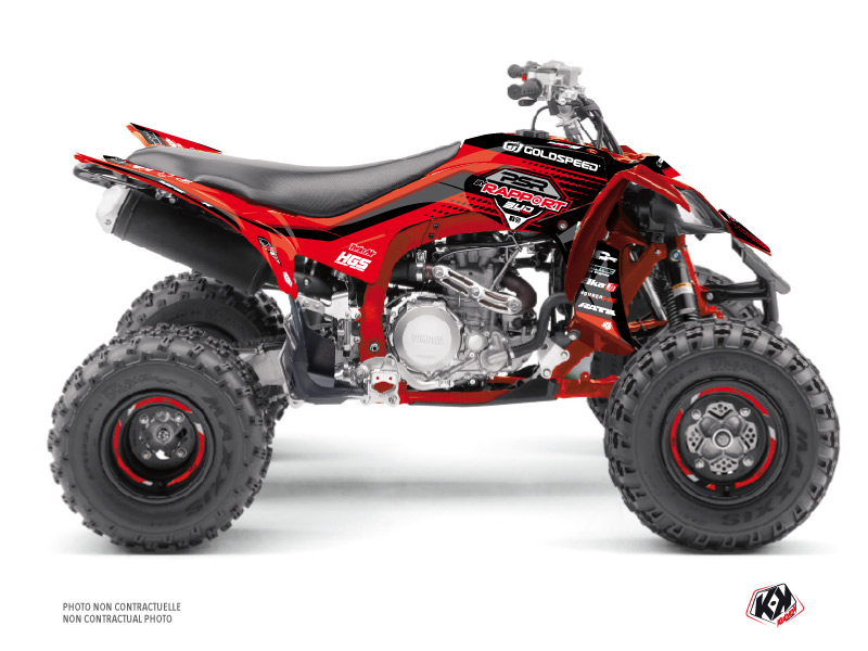 Yamaha 450 YFZ R ATV Replica By Rapport K20 Graphic Kit Red Black