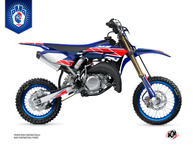 Yamaha 65 YZ Dirt Bike Replica France 2018 Limited Edition Graphic Kit