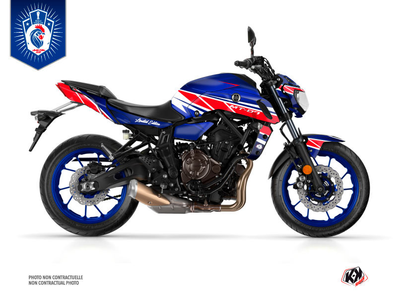 Yamaha MT 07 Street Bike Replica France 2018 Limited Edition Graphic Kit