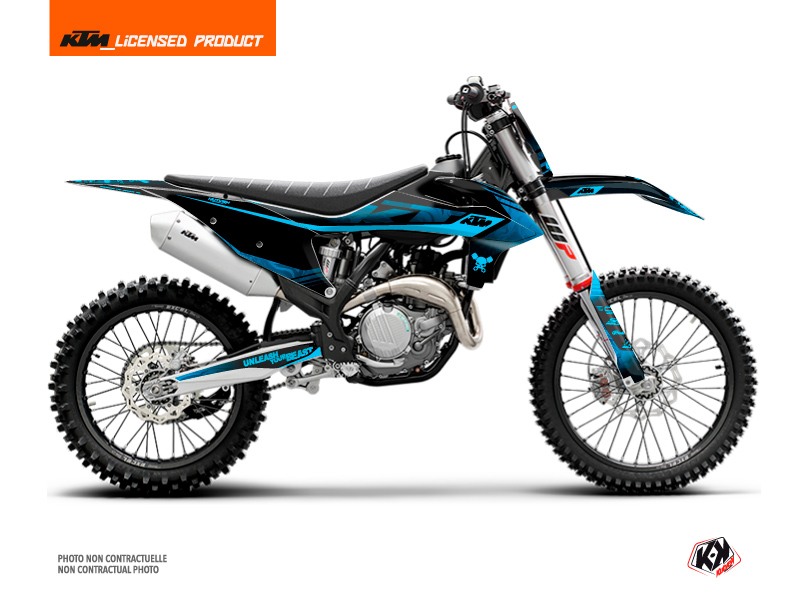 KTM 125 SX Dirt Bike Replica Thomas Corsi 2020 Graphic Kit Black Blue