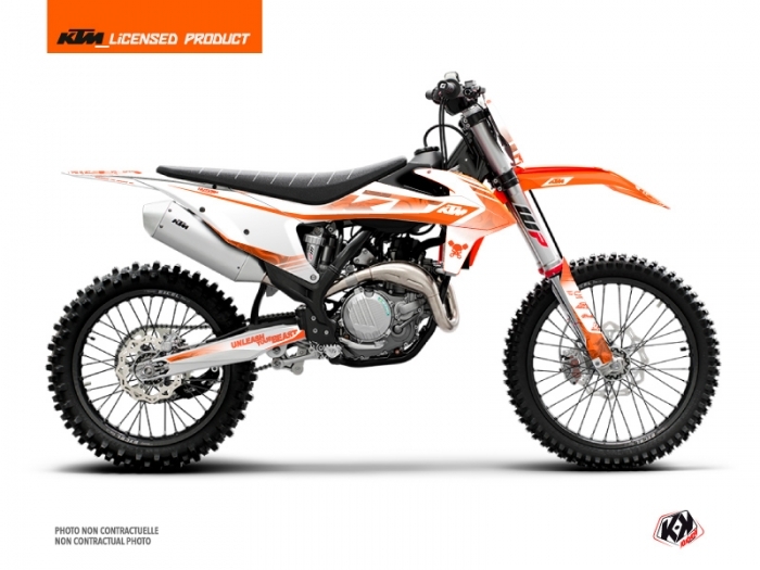 KTM 450 SXF Dirt Bike Replica Thomas Corsi 2020 Graphic Kit Orange