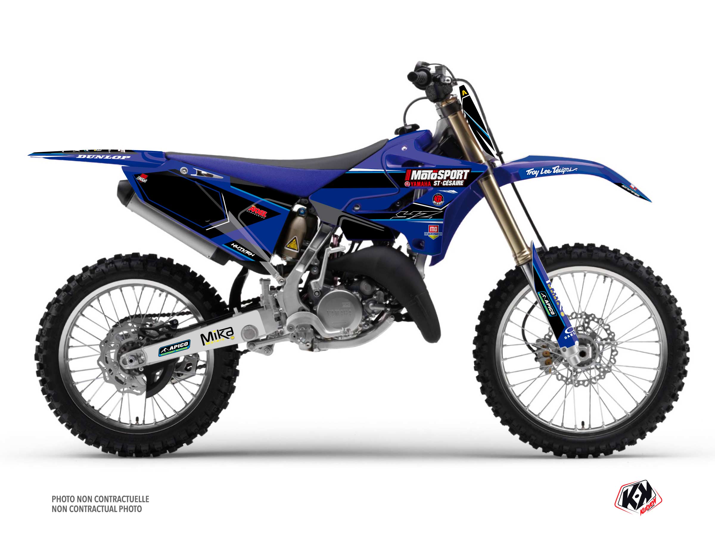 Yamaha 125 YZ Dirt Bike Replica Kaven Benoit K21 Graphic Kit