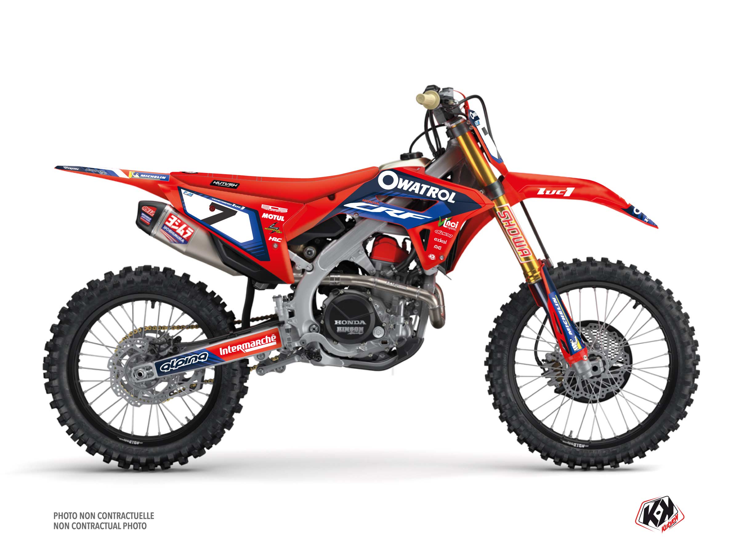 Kit Déco Moto Cross Replica Team LUC1 K21 Honda 450 CRF 