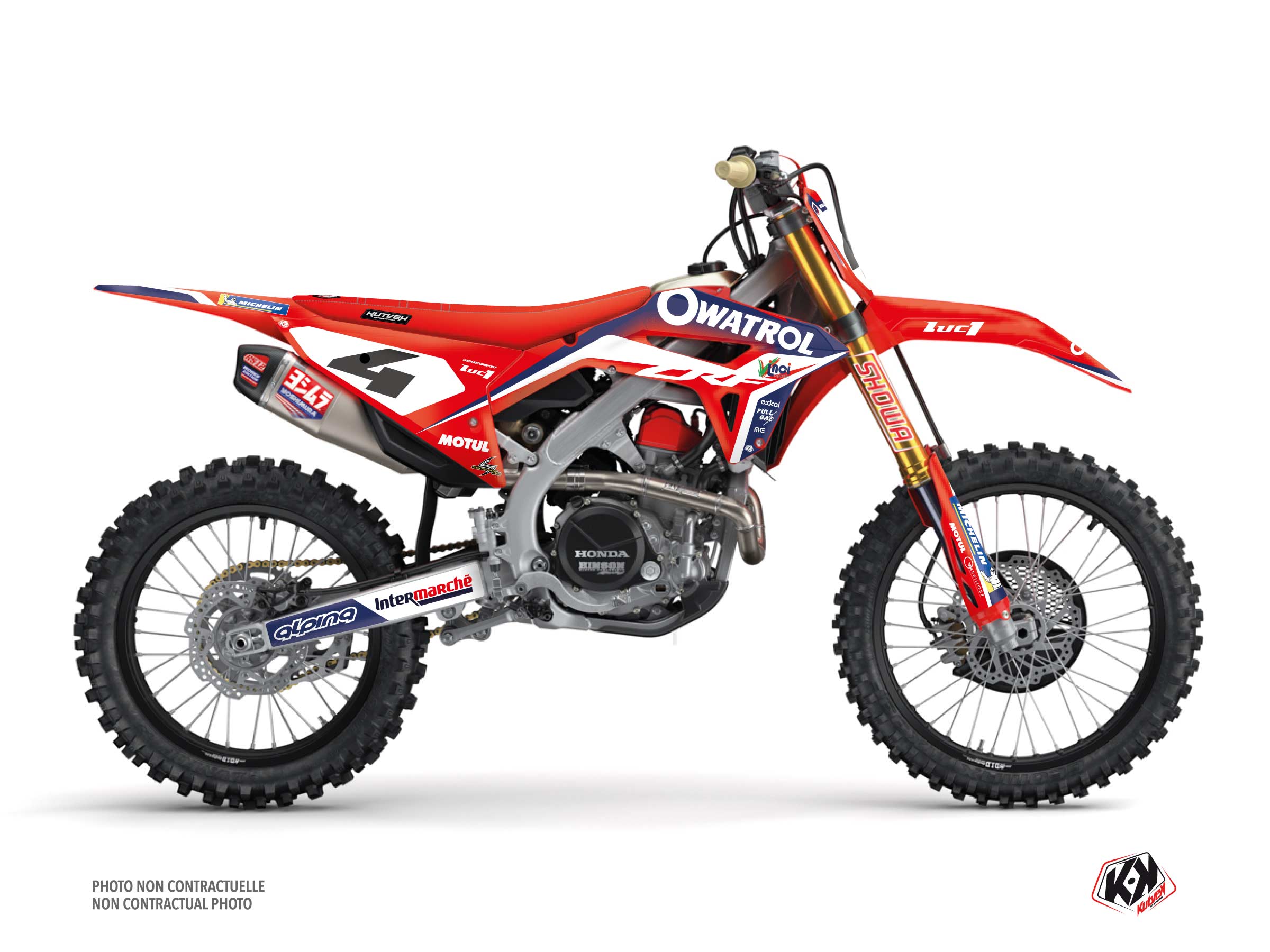 Kit Déco Moto Cross Replica Team LUC1 K22 Honda 450 CRF 