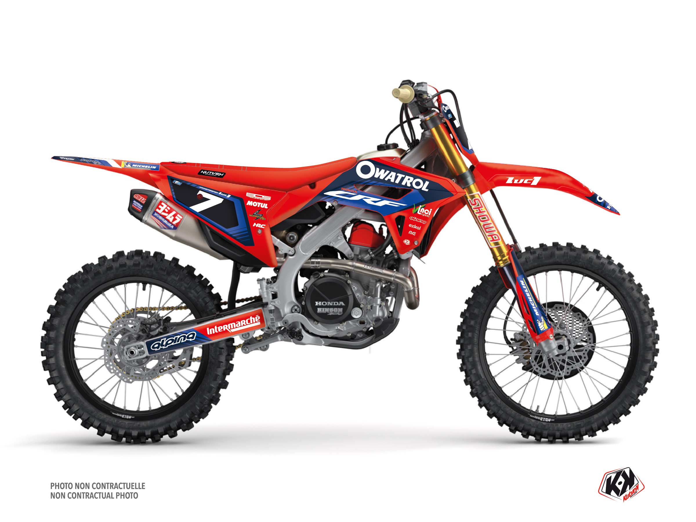 Kit Déco Moto Cross Replica Team Luc1 K21 Honda 250 CRF