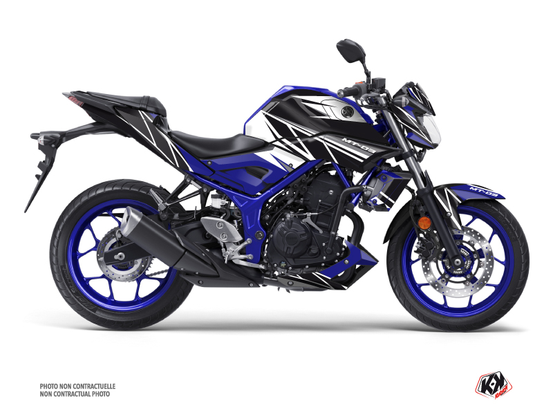 Kit Déco Moto Replica Yamaha MT 03 Bleu
