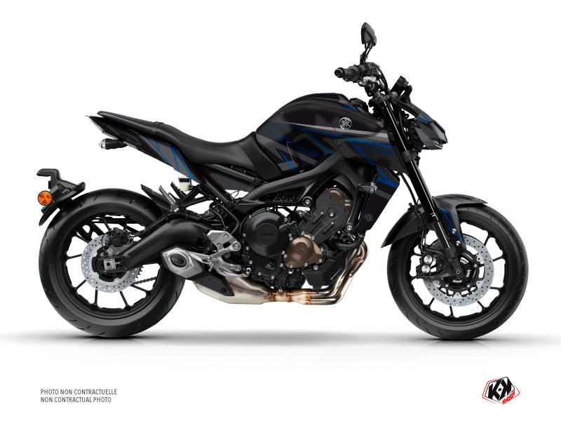 Yamaha MT 09 Street Bike Replica Graphic Kit Black Blue