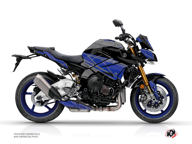 Yamaha MT 10 Street Bike Replica Graphic Kit Black Blue