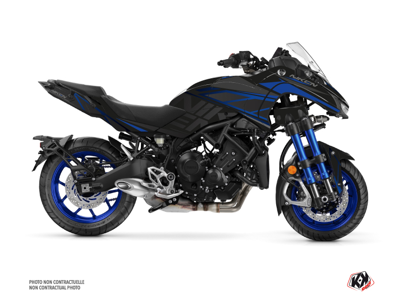 Yamaha NIKEN Street Bike Replica Graphic Kit Black Blue