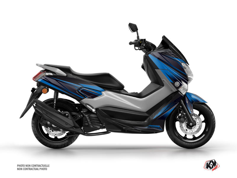 Kit Déco Maxiscooter Replica Yamaha NMAX 125 Bleu Noir