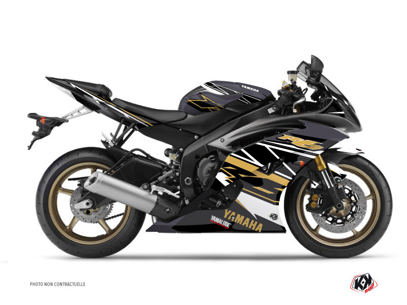 Yamaha R6 Street Bike Replica Graphic Kit Brown