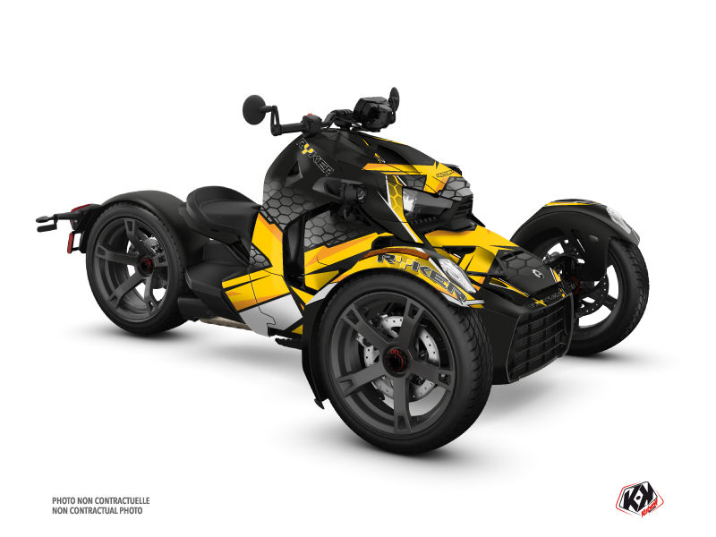 Can Am Ryker 600 Roadster Replica Graphic Kit Yellow