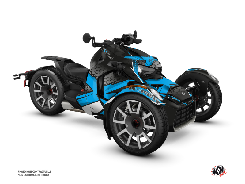 Can Am Ryker 900 Rally Edition Roadster Replica Graphic Kit Blue