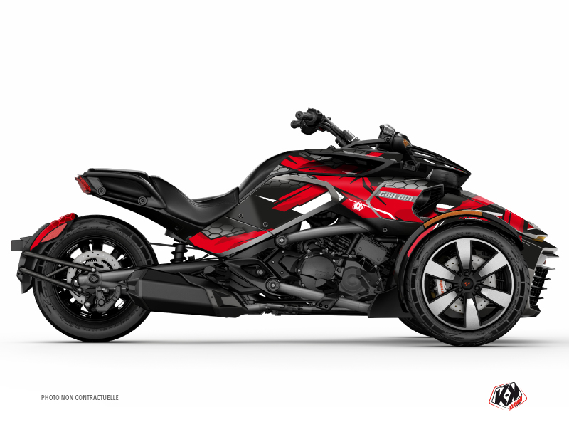Can Am Spyder F3 Limited Roadster Replica Graphic Kit Red