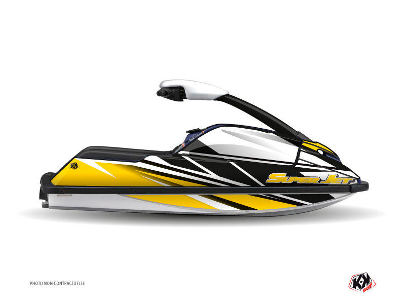 Yamaha Superjet Jet-Ski Replica Graphic Kit Yellow