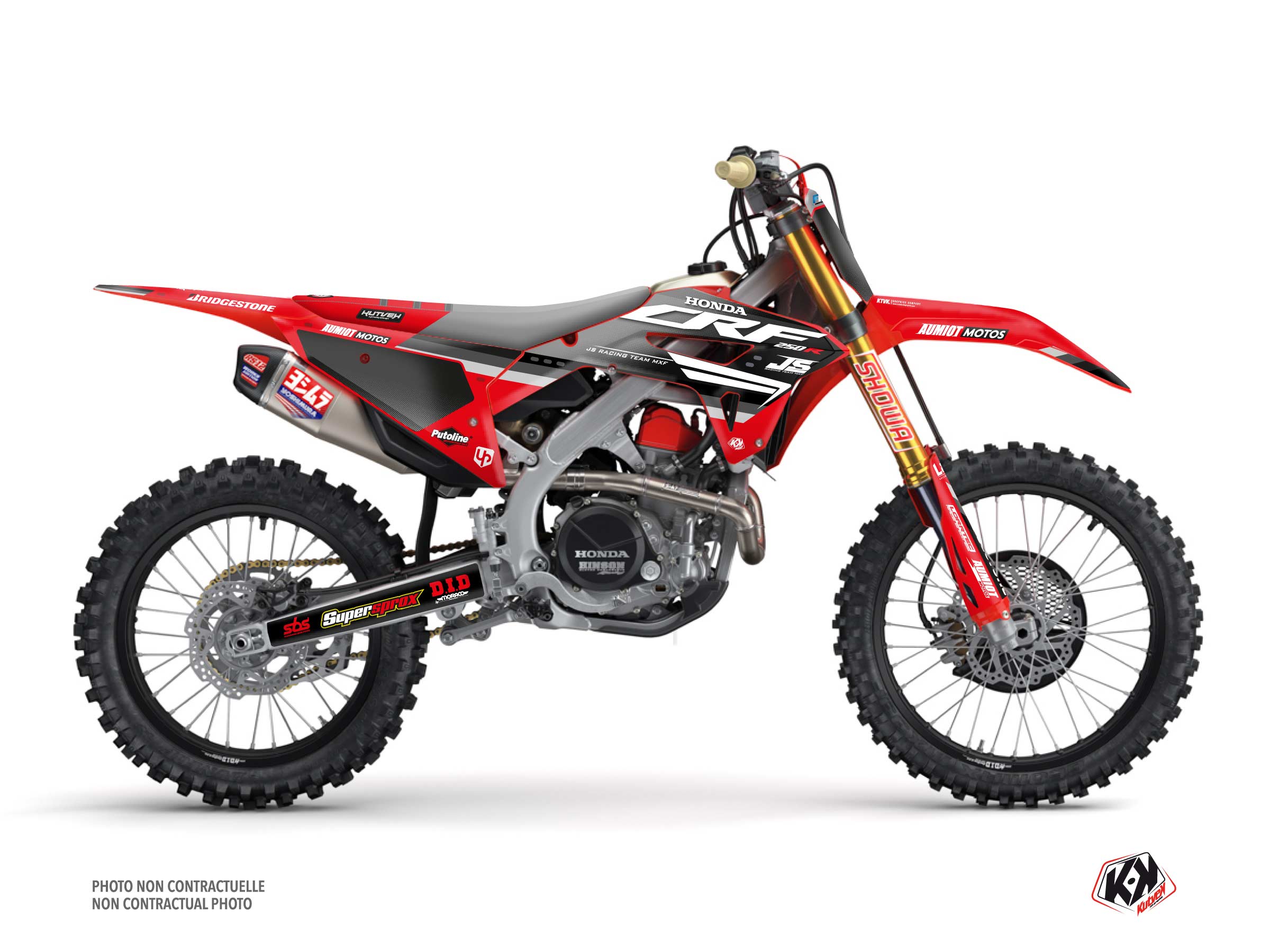 Kit Déco Moto Cross Replica Team JS K22 Honda 250 CRF