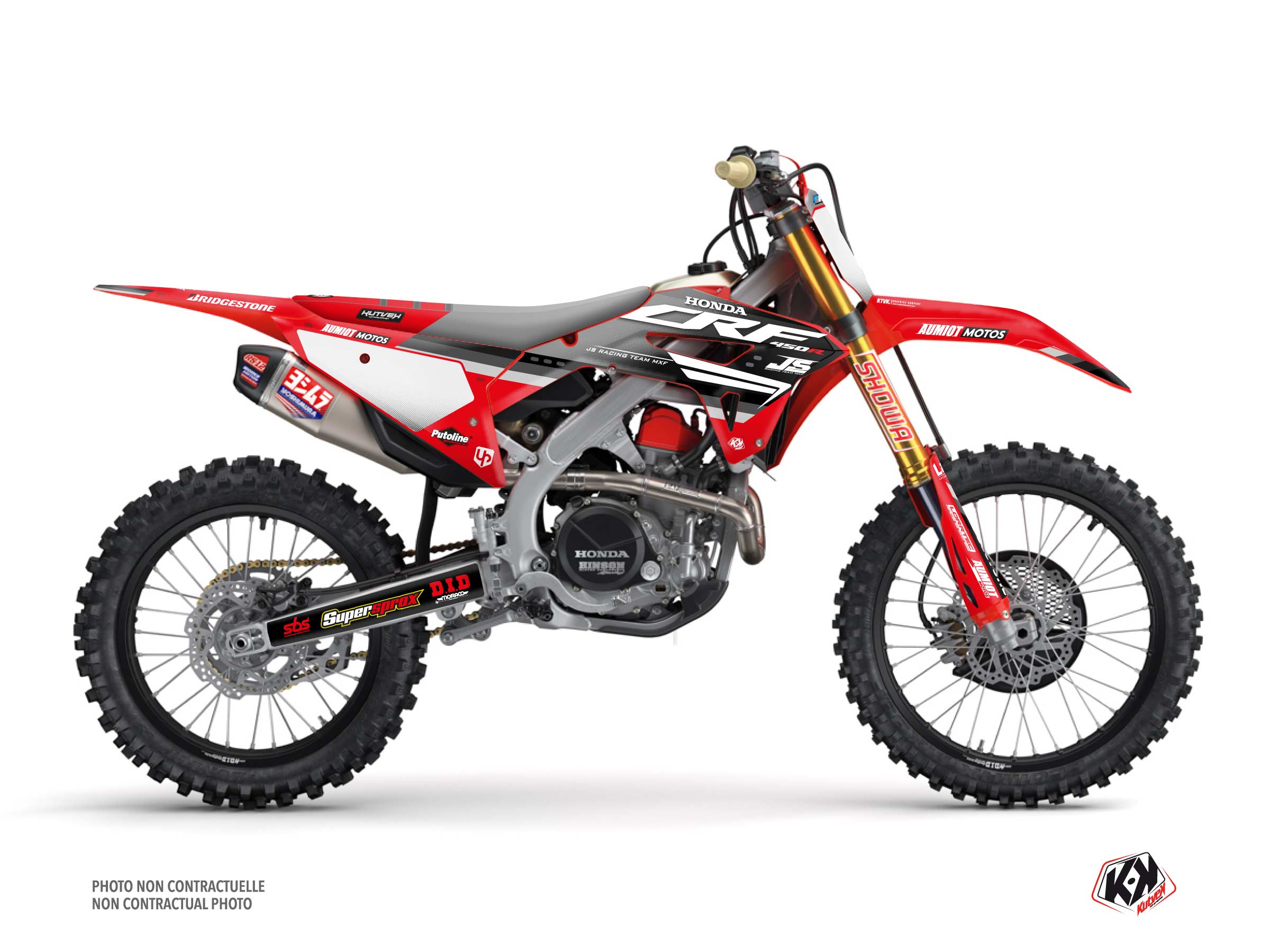 Kit Déco Moto Cross Replica Team JS K22 Honda 450 CRF 