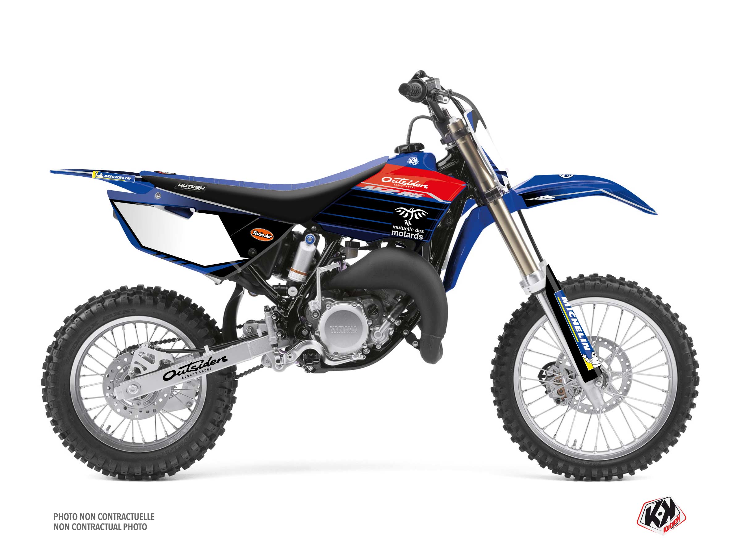 Yamaha 85 YZ Dirt Bike Replica Team Outsiders K22 Graphic Kit