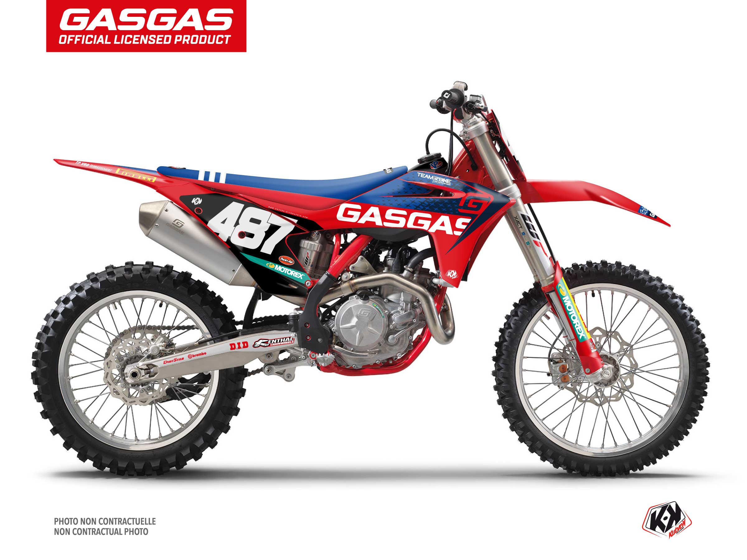 GASGAS MCF 250 Dirt Bike Replica Team RBike Graphic Kit