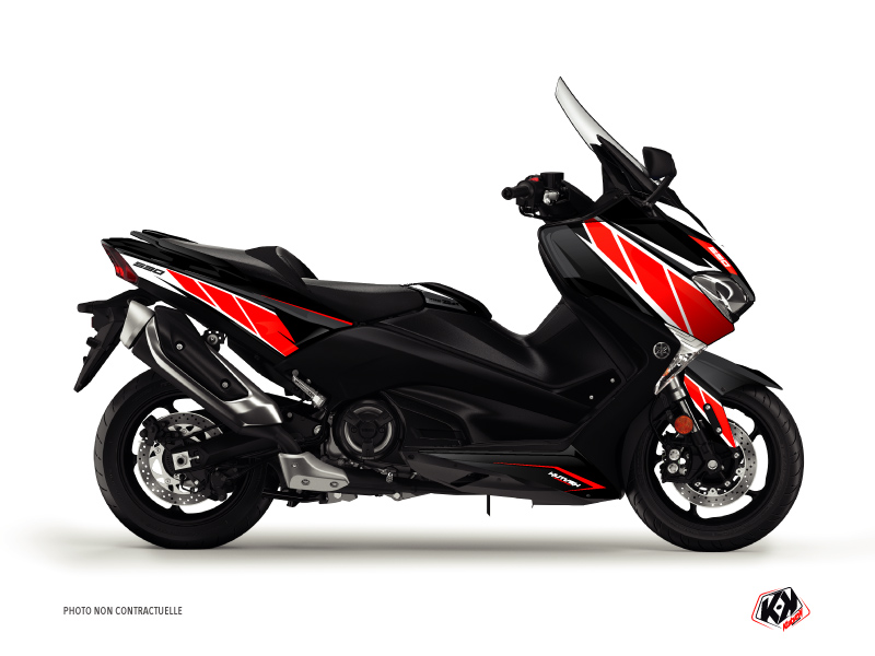 Yamaha TMAX 530 Maxiscooter Replica Graphic Kit Red Black