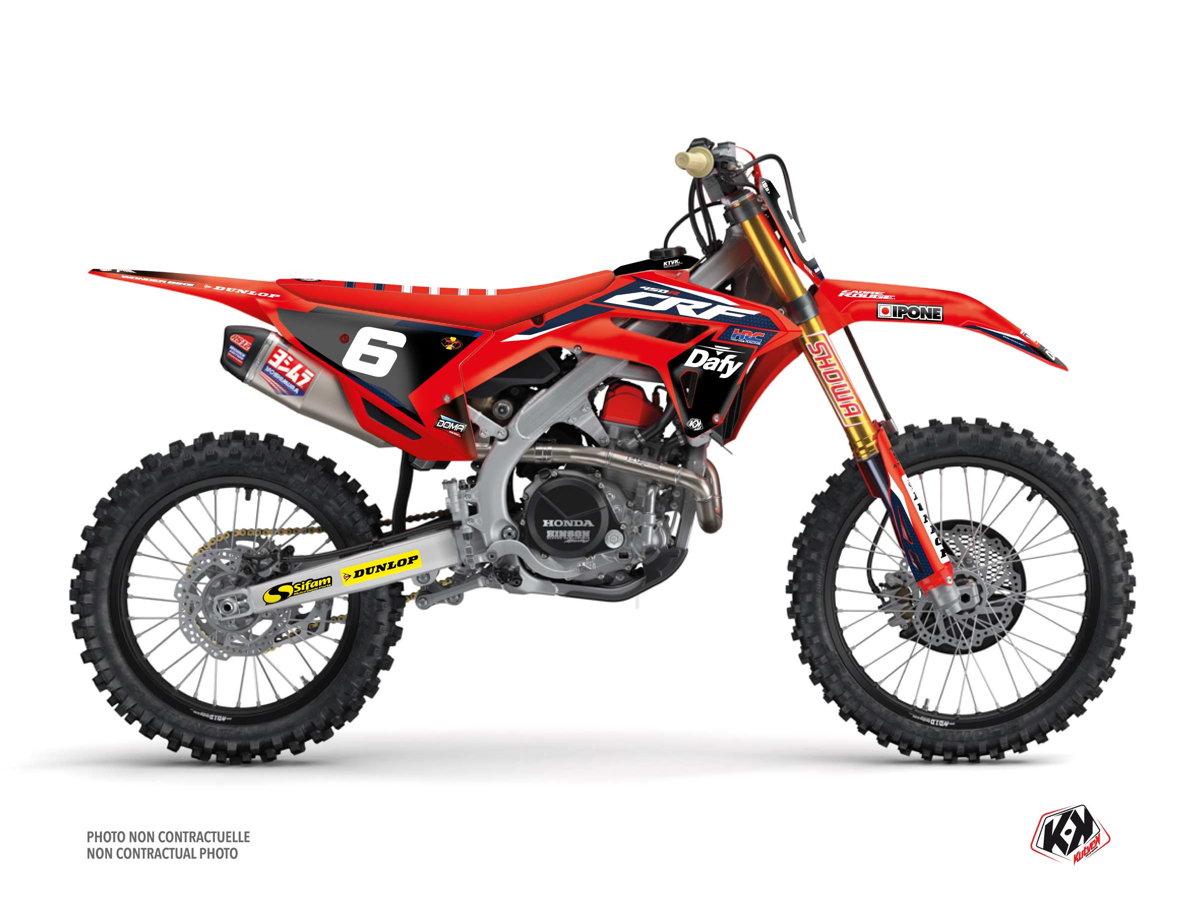 Kit Déco Motocross Replica Wonder Bike K24 Honda Crf 250 R