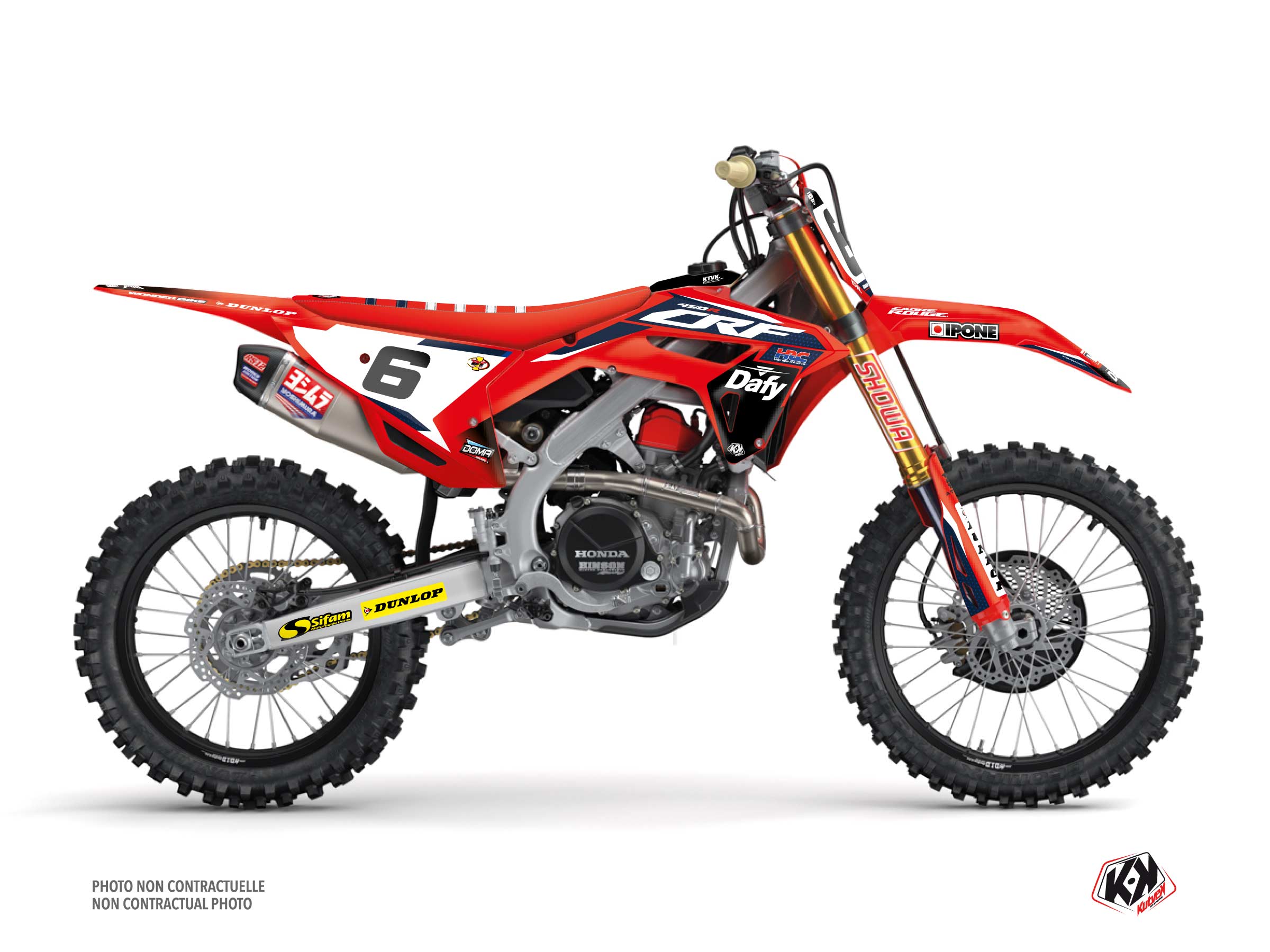 Kit Déco Motocross Replica Wonder Bike K24 Honda Crf 450 R