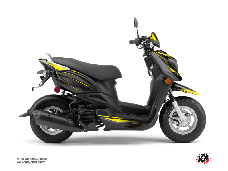 Yamaha ZUMA 50FX Scooter Replica Graphic Kit Black Yellow 