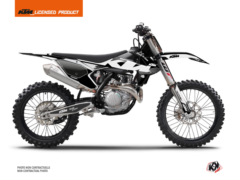 KTM 125 SX Dirt Bike Retro Graphic Kit Black