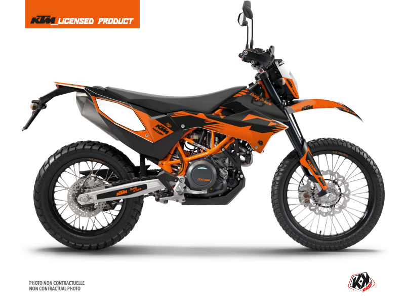 Kit Déco Moto Cross Retro KTM 690 ENDURO R Orange