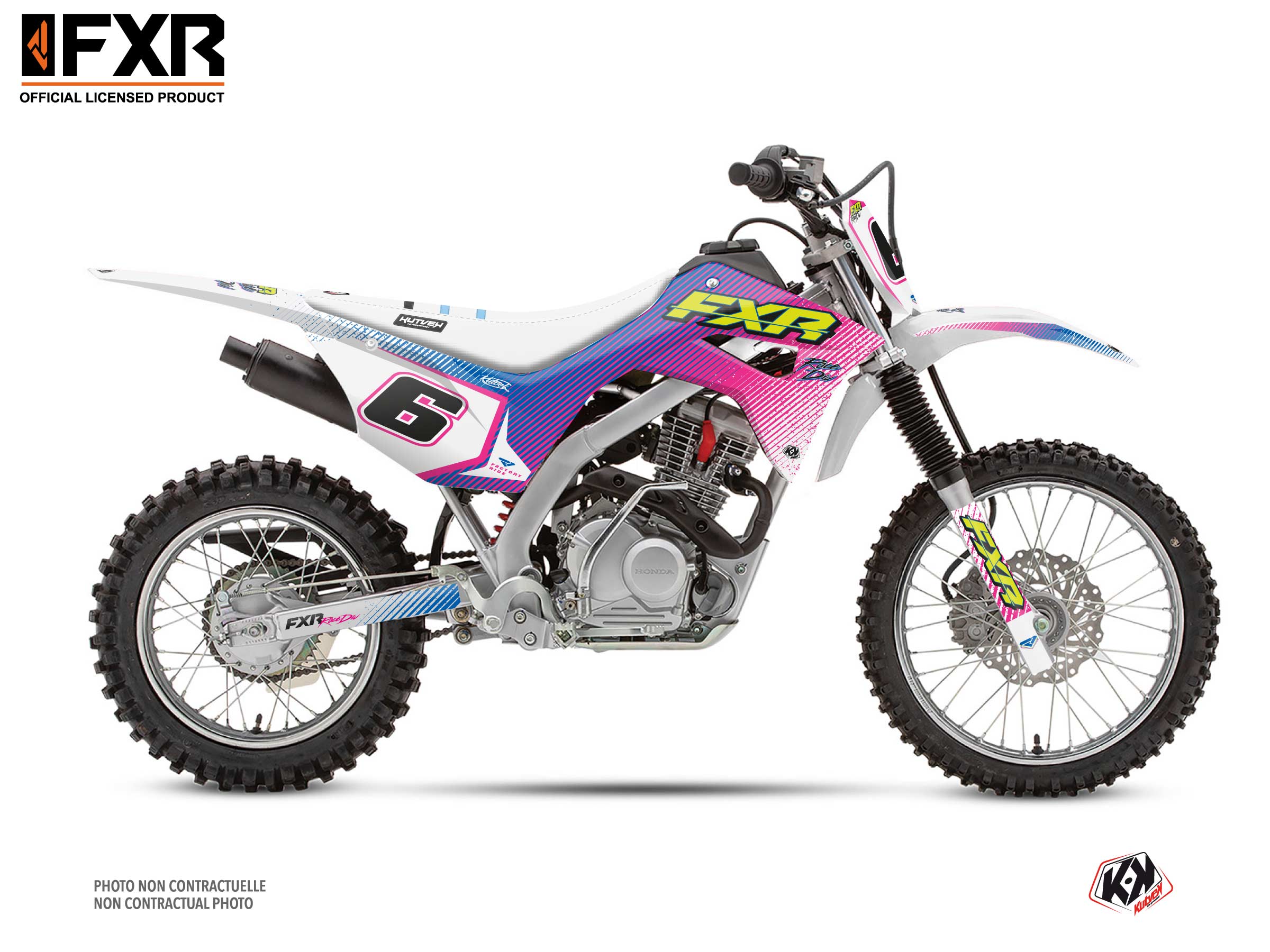 Honda Crf 125 F Dirt Bike Fxr Retro Graphic Kit