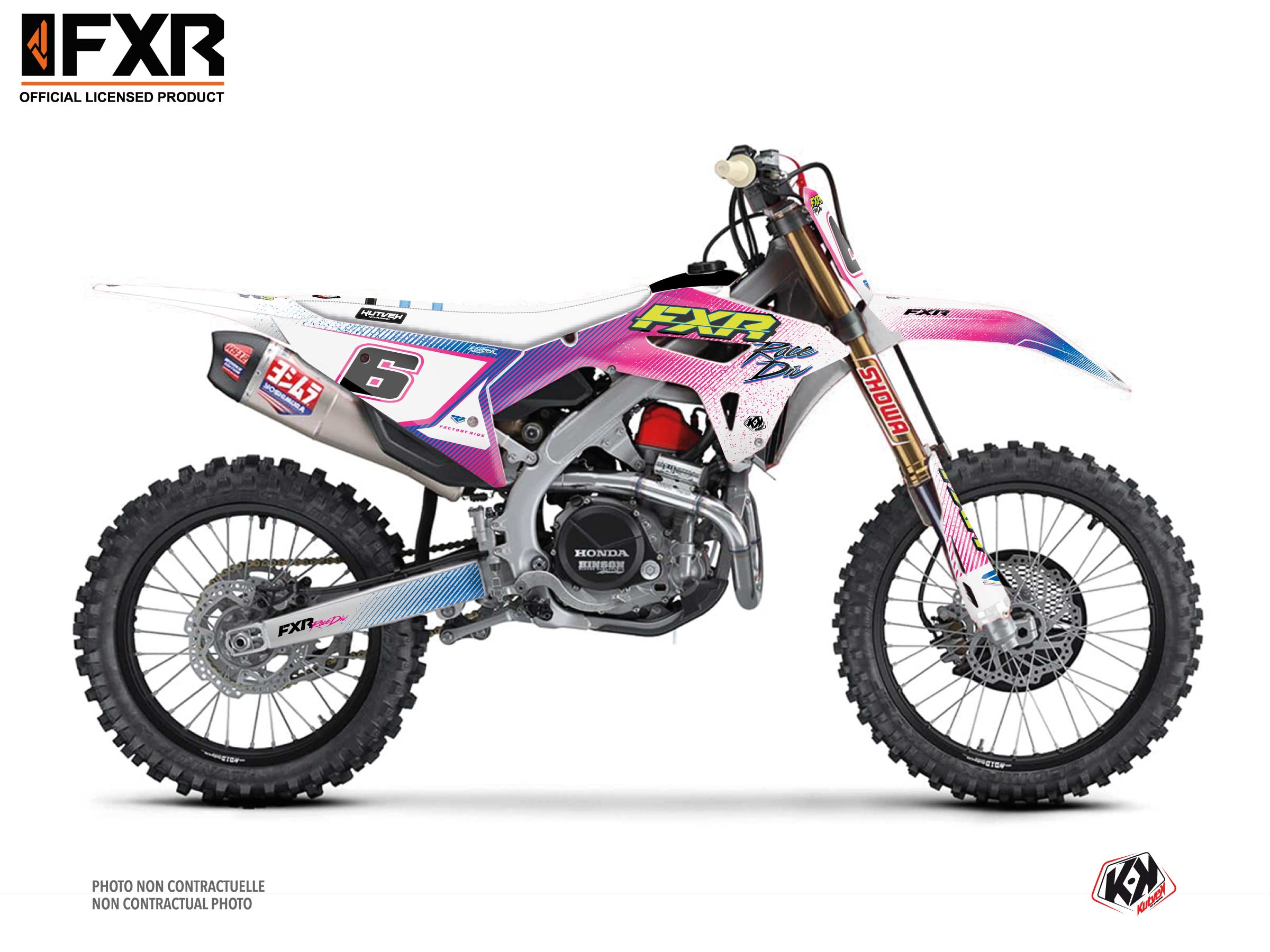 Honda Crf 450 R Dirt Bike Fxr Retro Graphic Kit