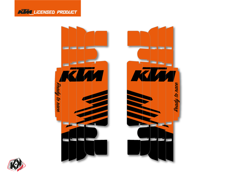 Kit Déco Grilles de radiateur Retro KTM EXC-EXCF 2017 Orange