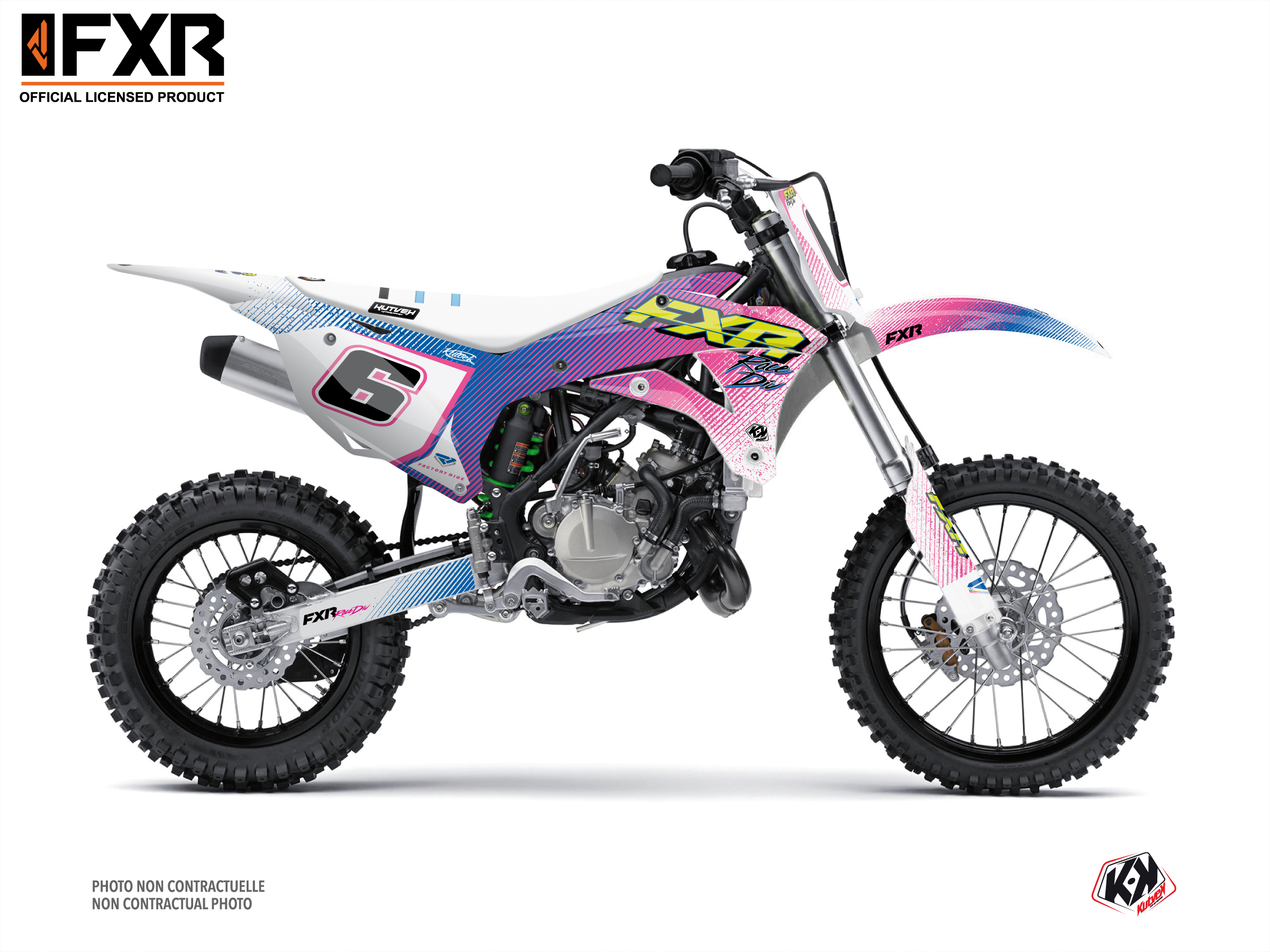 Kawasaki Kx 100 Dirt Bike Fxr Retro Graphic Kit