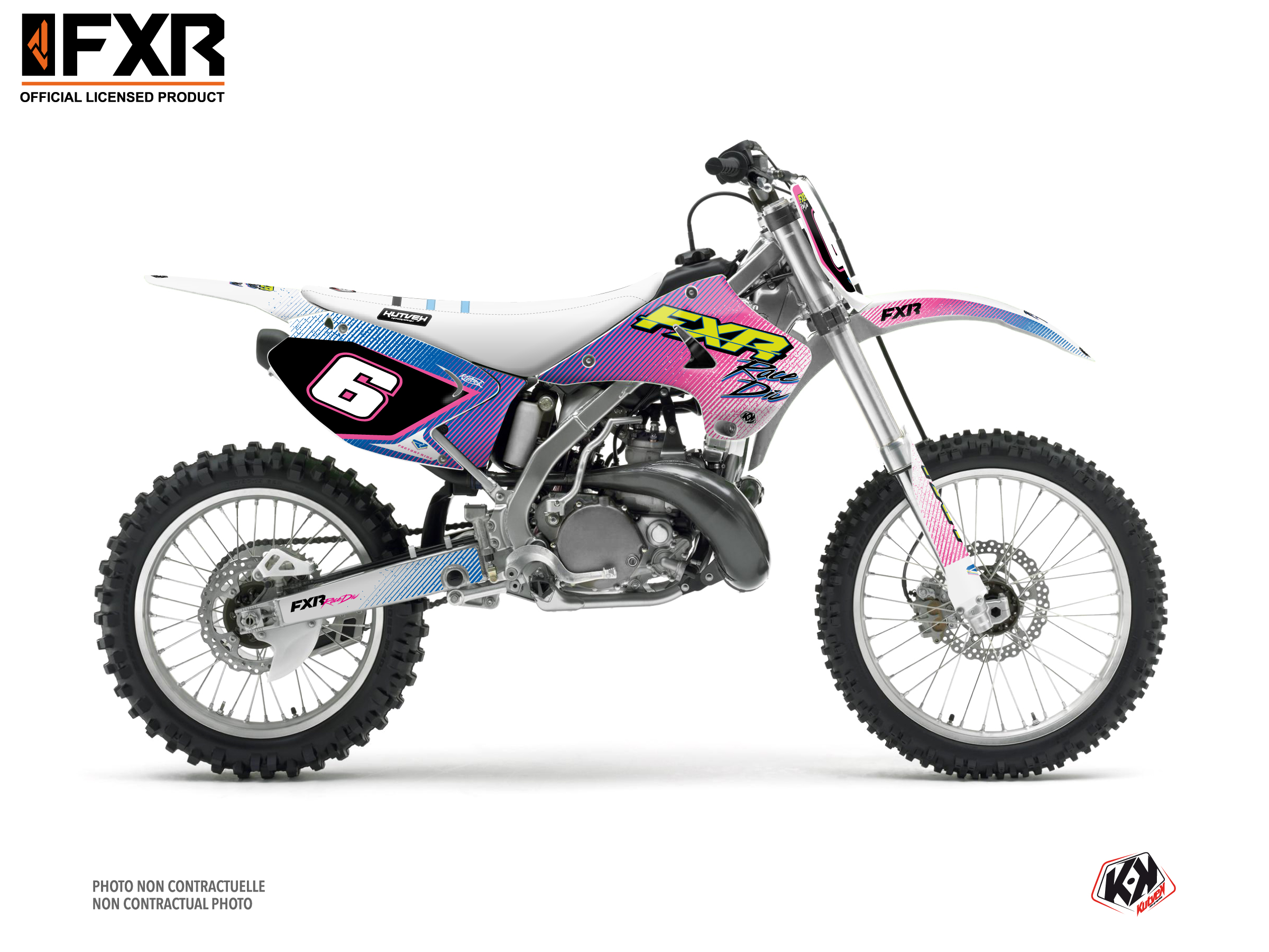 Kawasaki Kx 125 Dirt Bike Fxr Retro Graphic Kit