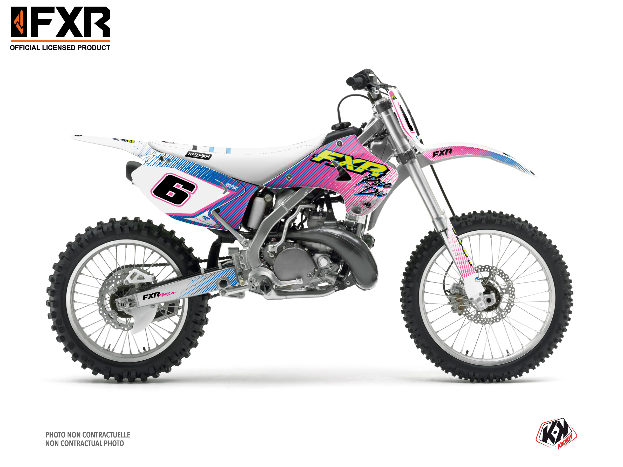 Kawasaki Kx 250 Dirt Bike Fxr Retro Graphic Kit