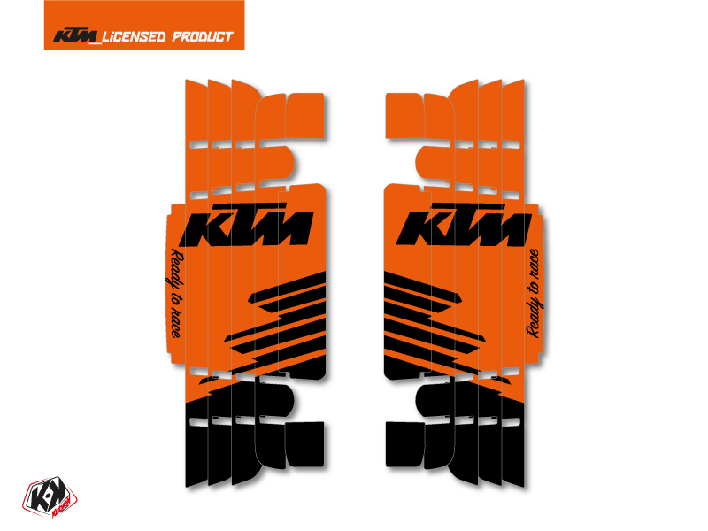 Kit Deco Radiator guards Retro KTM SX-SXF 2016-2017 Orange