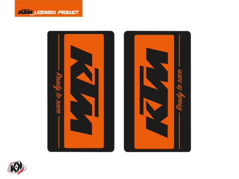 Kit Déco Stickers de fourche Retro Moto Cross KTM SX-SXF EXC-EXCF Orange