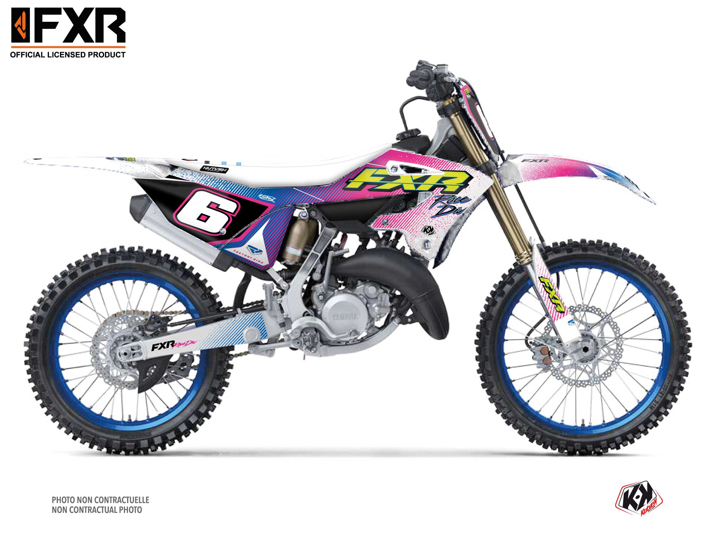 Yamaha Yz 125 Dirt Bike Fxr Retro Graphic Kit