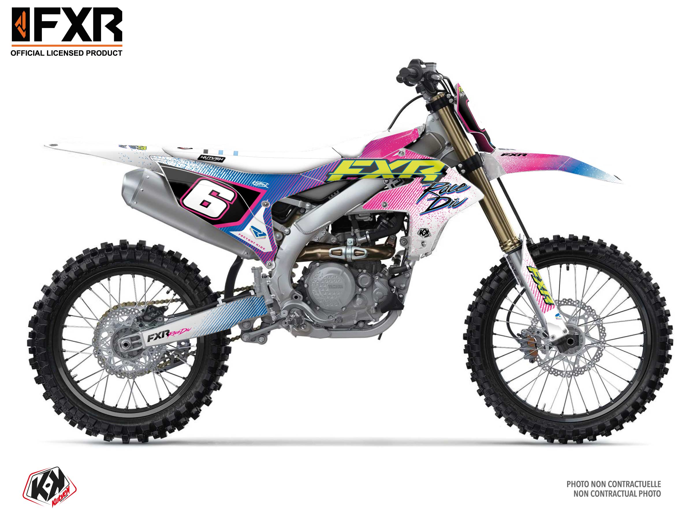 Yamaha Yz 250 F Dirt Bike Fxr Retro Graphic Kit